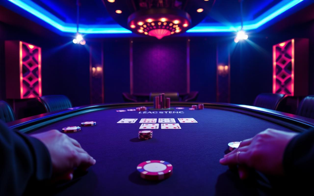 Live blackjack tafel bij SpinAura